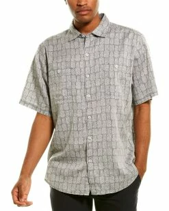 Tommy Bahama Pina Block Party Woven Shirt Men Casual Button Downs