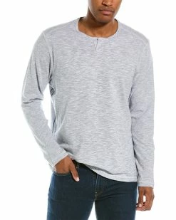 Tommy Bahama Ocean Keys Stripe Abaco Split Neck Sweatshirt Men Sweatshirts & Hoodies