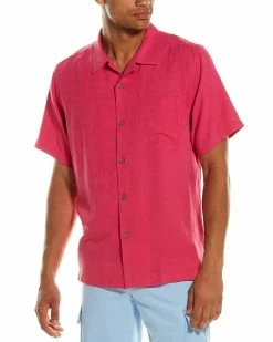 Tommy Bahama Tropic Isles Silk Camp Shirt Men Casual Button Downs