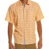 Tommy Bahama Coconut Point Fade Away Geo Camp Shirt Men Casual Button Downs