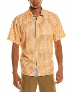Tommy Bahama Coconut Point Fade Away Geo Camp Shirt Men Casual Button Downs