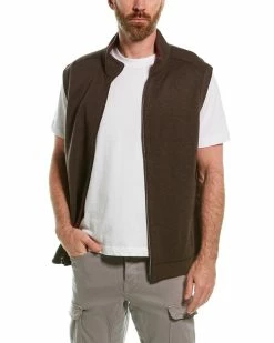 Tommy Bahama Flipshore Reversible Full Zip Vest Men Outerwear