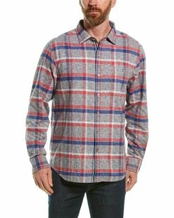 Tommy Bahama Canyon Beach Bonfire Plaid Shirt Men Casual Button Downs