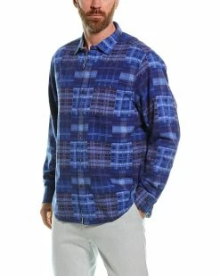 Tommy Bahama Canyon Beach Patchwork Shirt Men Casual Button Downs
