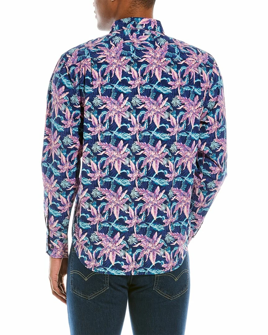 Tommy Bahama Siesta Key Night Flower Shirt Men Casual Button Downs - Image 2