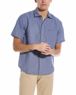 Tommy Bahama Coconut Point Micro Check Shirt Men Casual Button Downs