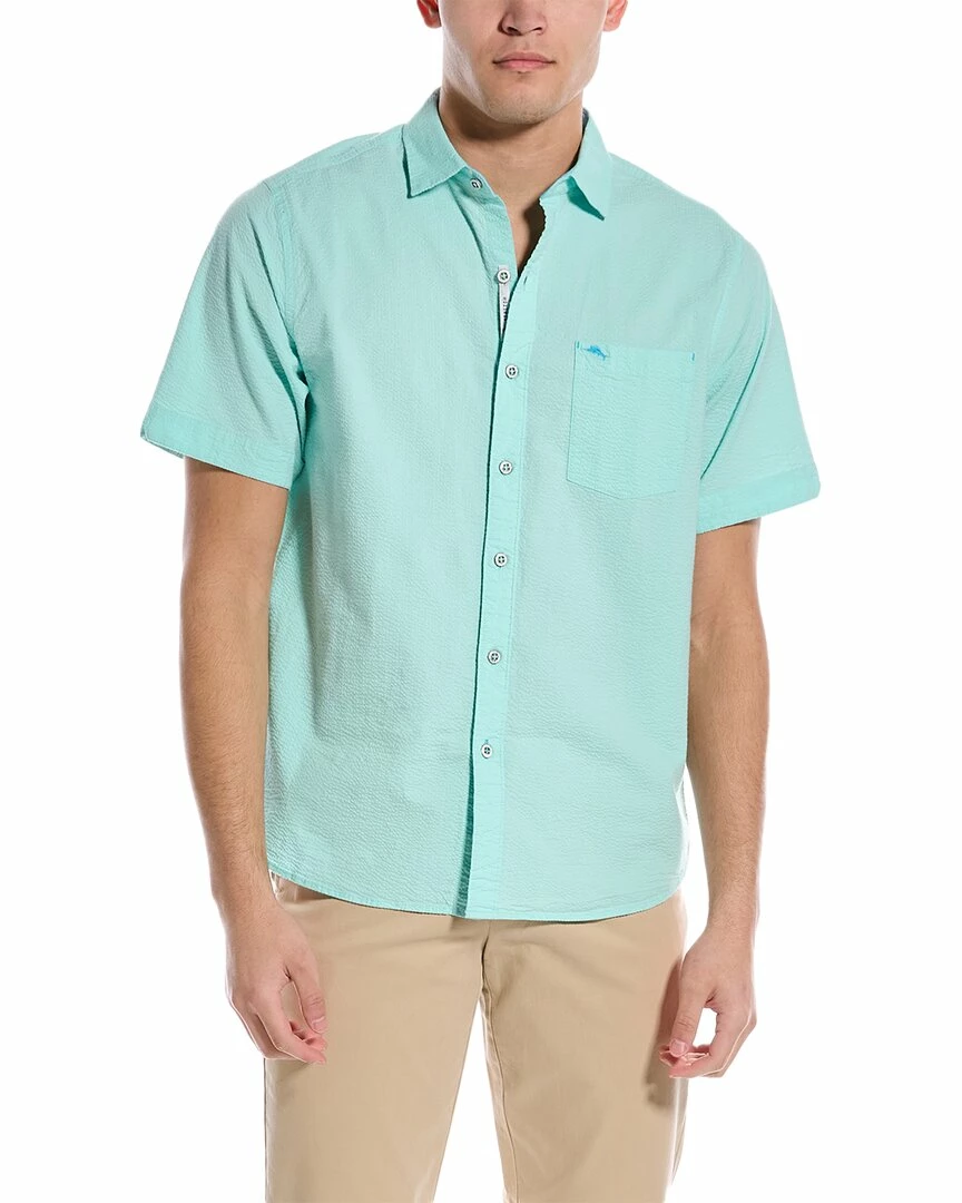 Tommy Bahama Nova Wave Silk-Blend Shirt Men Casual Button Downs