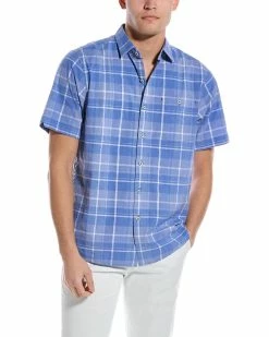 Tommy Bahama Nova Wave Key Largo Plaid Shirt Men Casual Button Downs