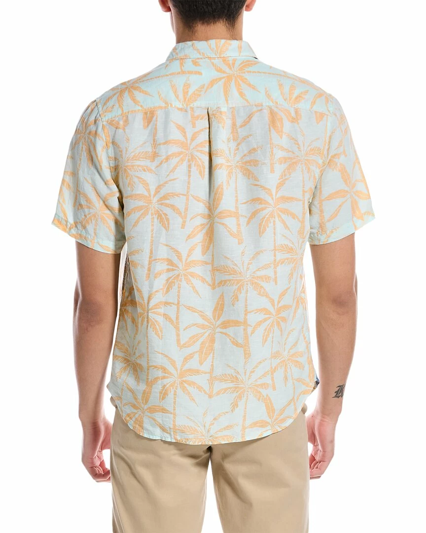 Tommy Bahama Sand Linen-Blend Twin Palms Shirt Men Casual Button Downs - Image 2