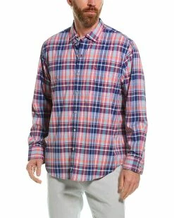 Tommy Bahama Siesta Key Melbourne Madras Shirt Men Casual Button Downs