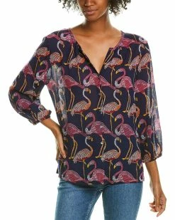 Tommy Bahama Let's Flamingle Top Women Tops
