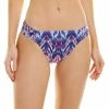 Tommy Bahama Ikat Mirage Shirred Bikini Bottom Women Swimwear & Coverups