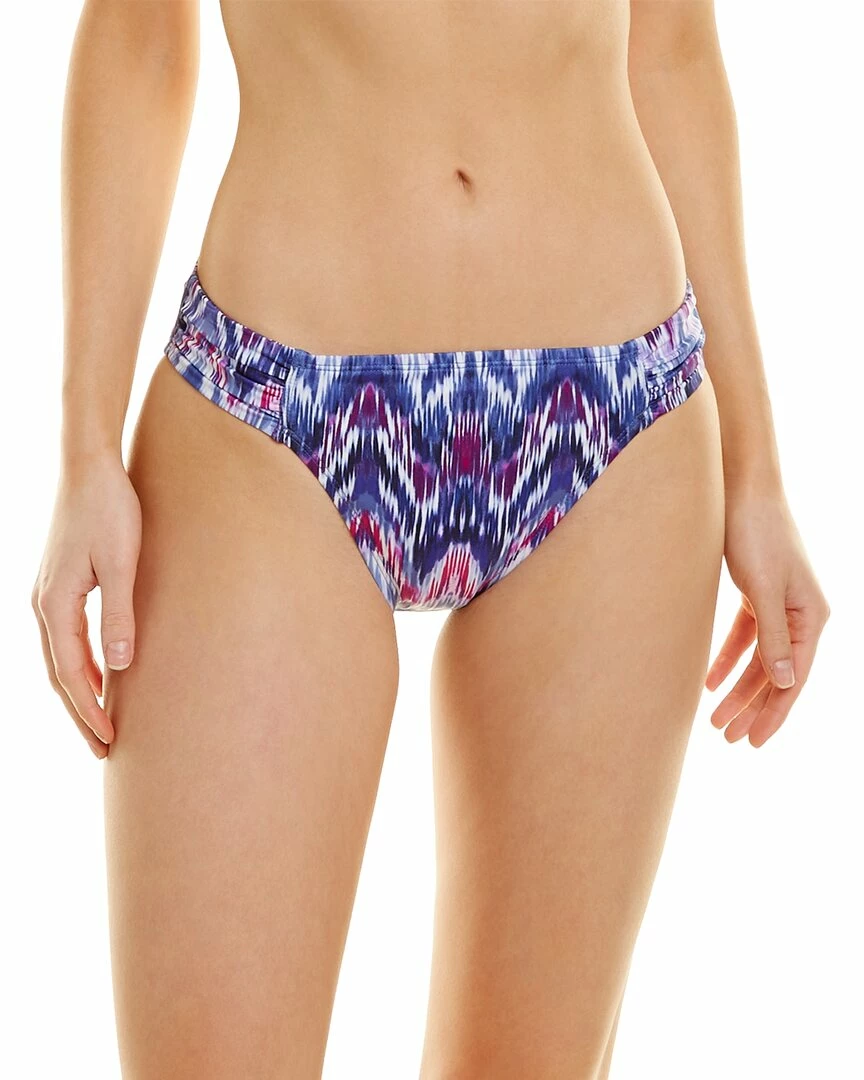 Tommy Bahama Ikat Mirage Shirred Bikini Bottom Women Swimwear & Coverups