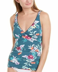 Tommy Bahama Floral Springs Wrap Tankini Women Swimwear & Coverups