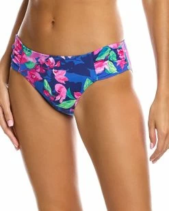 Tommy Bahama Bougainvillea Reversible Shirred Hipster Women Swimwear & Coverups