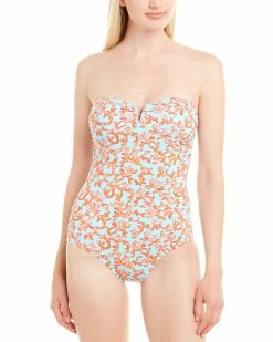 Tommy Bahama Coral Cabana V Wire Bandeau Women Swimwear & Coverups