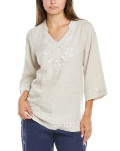 Tommy Bahama Au Natural Linen Tunic Women Tops