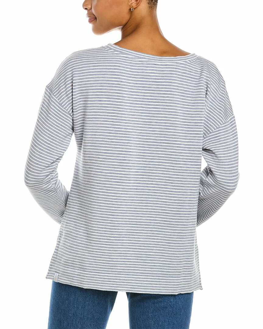 Tommy Bahama Sea Mist Islandsoft Stripe Pop Sweatshirt Women Sweaters & Knits - Image 2