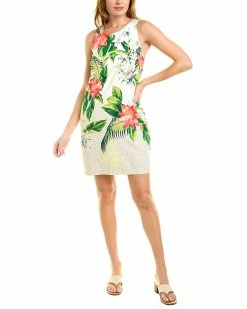 Tommy Bahama Grande Grove Silk Shift Dress Women Dresses