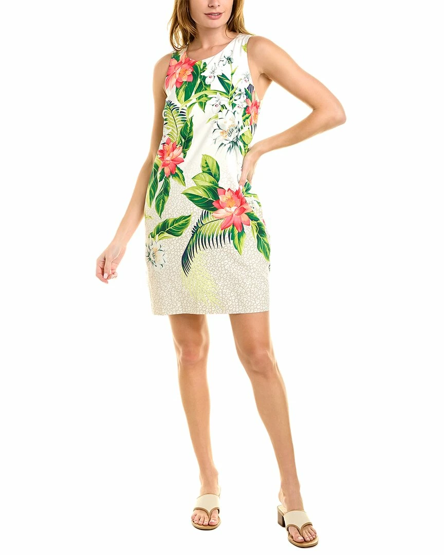 Tommy Bahama Grande Grove Silk Shift Dress Women Dresses