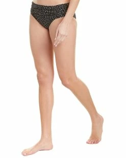 Tommy Bahama Sea Swell Shirred High-Waist Bikini Bottom Women Swimwear & Coverups