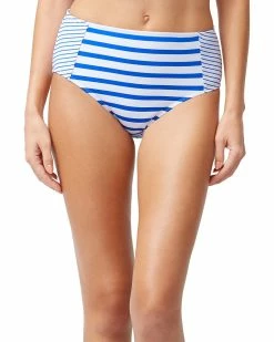 Tommy Bahama Beachglass Stripe High-Waist Bottom Women Swimwear & Coverups
