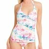 Tommy Bahama Rainbow Reversible Halter Tank Women Swimwear & Coverups