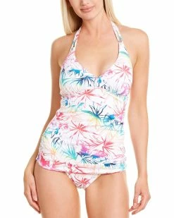 Tommy Bahama Rainbow Reversible Halter Tank Women Swimwear & Coverups