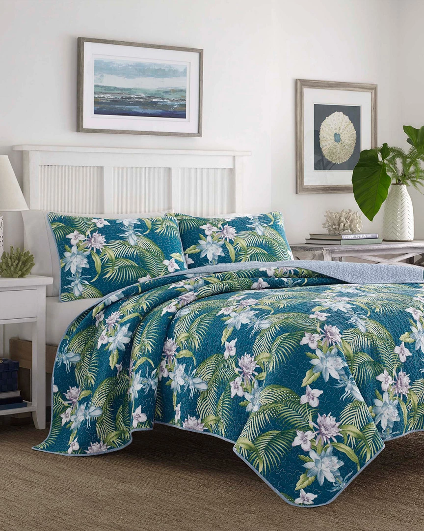 Tommy Bahama Southern Breeze Cotton Quilt Set Home Comforters & Quilts