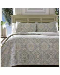 Tommy Bahama Turtle Cove Cotton Quilt Set Home Comforters & Quilts