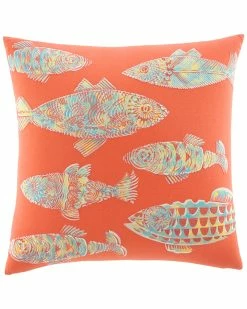 Tommy Bahama Batic Fish Square Pillow Home Decorative Pillows
