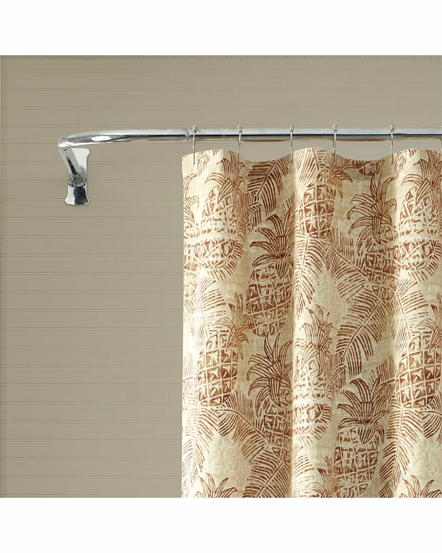 Tommy Bahama Batik Pineapple Cotton Canvas Shower Curtain Home Soap & Lotion Dispensers - Image 2