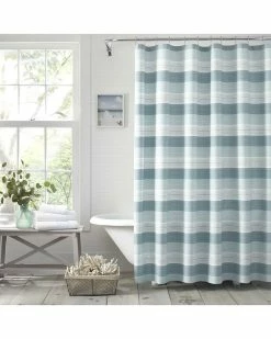 Tommy Bahama Hubeach Cotton Twill Shower Curtain Home Bath Mats & Curtains