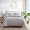 Tommy Bahama Textured Waffle 100% Cotton Duvet Cover Set Home Duvet Inserts & Duvets