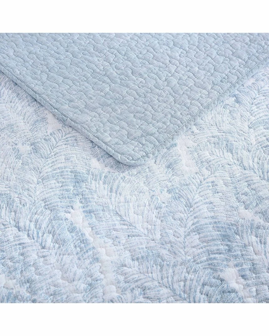 Tommy Bahama Distressed Water Leaves Of Cotton Reversible Quilt Set Home Comforters & Quilts - Image 2