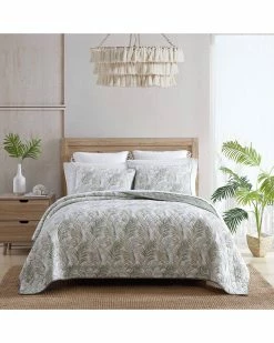 Tommy Bahama Maui Palm Of Cotton Reversible Quilt Set Home Comforters & Quilts