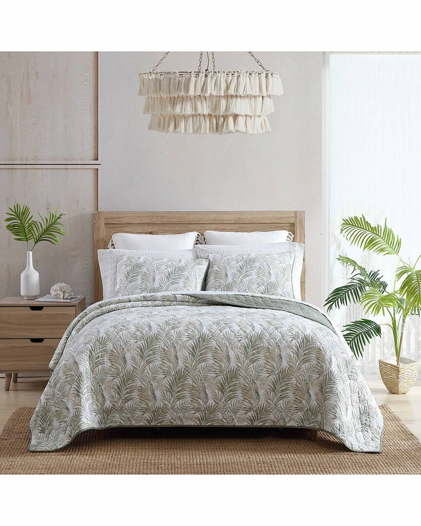 Tommy Bahama Maui Palm Of Cotton Reversible Quilt Set Home Comforters & Quilts