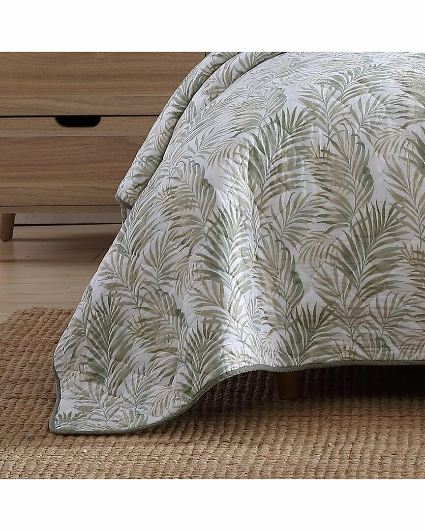 Tommy Bahama Maui Palm Of Cotton Reversible Quilt Set Home Comforters & Quilts - Image 2