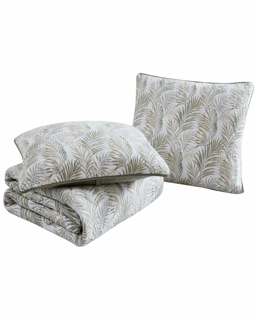Tommy Bahama Maui Palm Of Cotton Reversible Quilt Set Home Comforters & Quilts - Image 3
