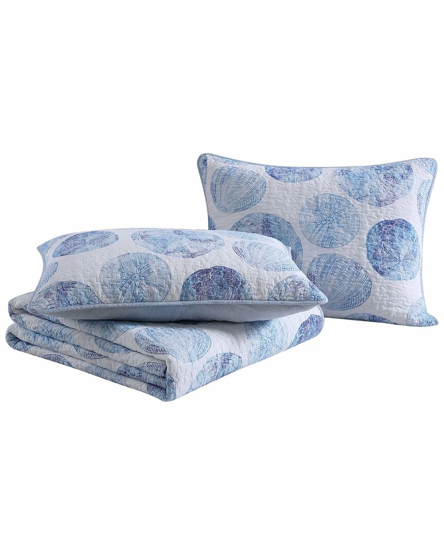 Tommy Bahama Ocean Isle Of Cotton Reversible Quilt Set Home Comforters & Quilts - Image 3