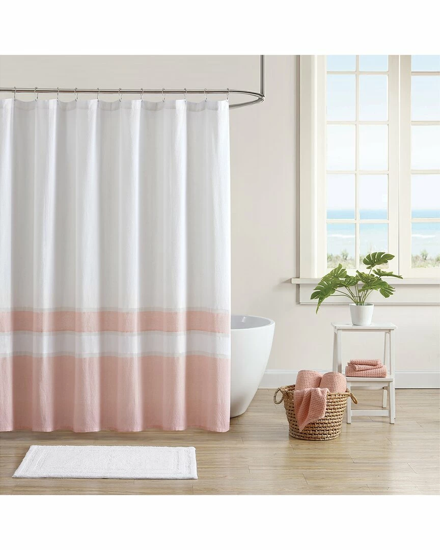 Tommy Bahama Bahama Border Cotton Shower Curtain Home Bath Mats & Curtains