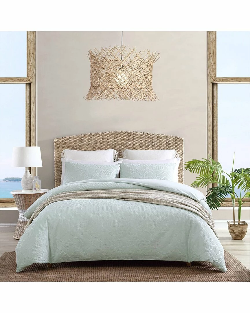 Tommy Bahama Textured Waffle 100% Cotton Comforter Bedding Set Home Comforters & Quilts