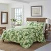 Tommy Bahama Anguilbotanical 100% Cotton Reversible Quilt Set Home Comforters & Quilts