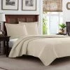 Tommy Bahama Solid Raffia Light Beige Quilt/Sham Set Home Comforters & Quilts