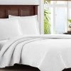 Tommy Bahama Solid Raffia White Quilt/Sham Set Home Comforters & Quilts