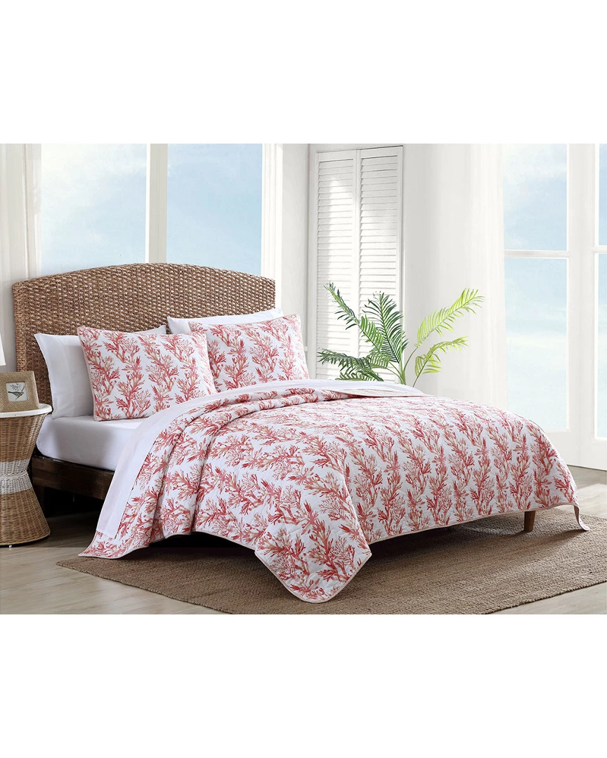 Tommy Bahama Sunset Reef Pink Quilt/Sham Set Home Comforters & Quilts