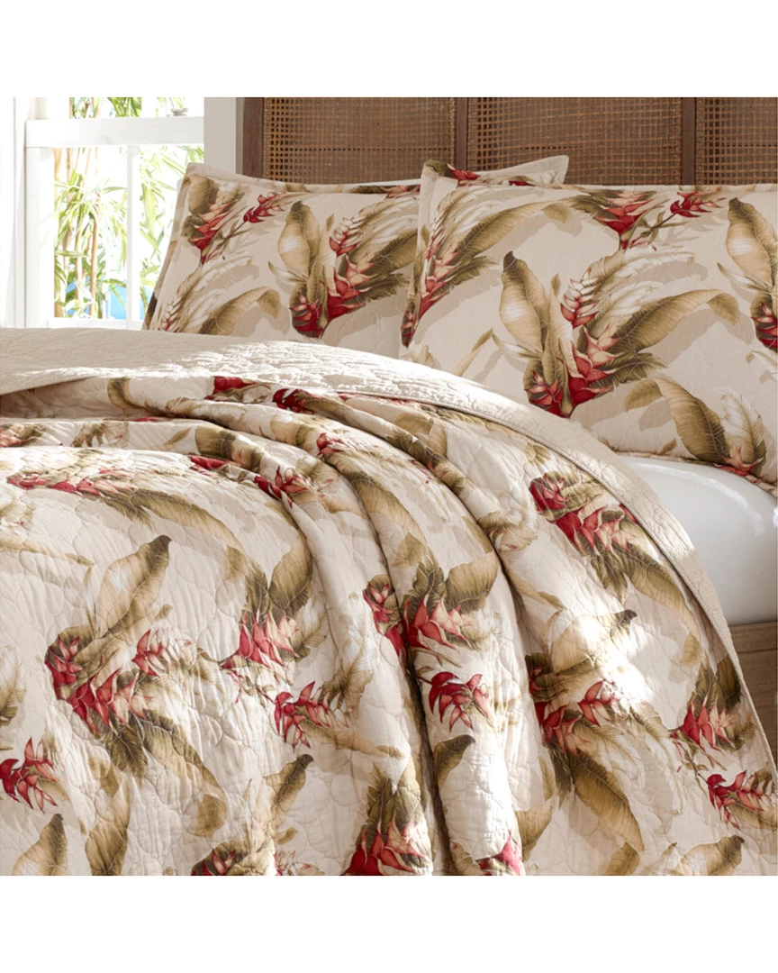 Tommy Bahama Tanzania Red Quilt/Sham Set Home Comforters & Quilts - Image 3