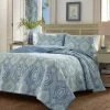 Tommy Bahama Turtle Cove Turquoise Aqua Quilt/Sham Set Home Comforters & Quilts