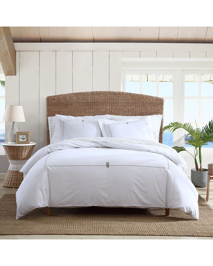 Tommy Bahama Pineapple Resort Green Duvet Cover Set Home Duvet Inserts & Duvets - Image 2