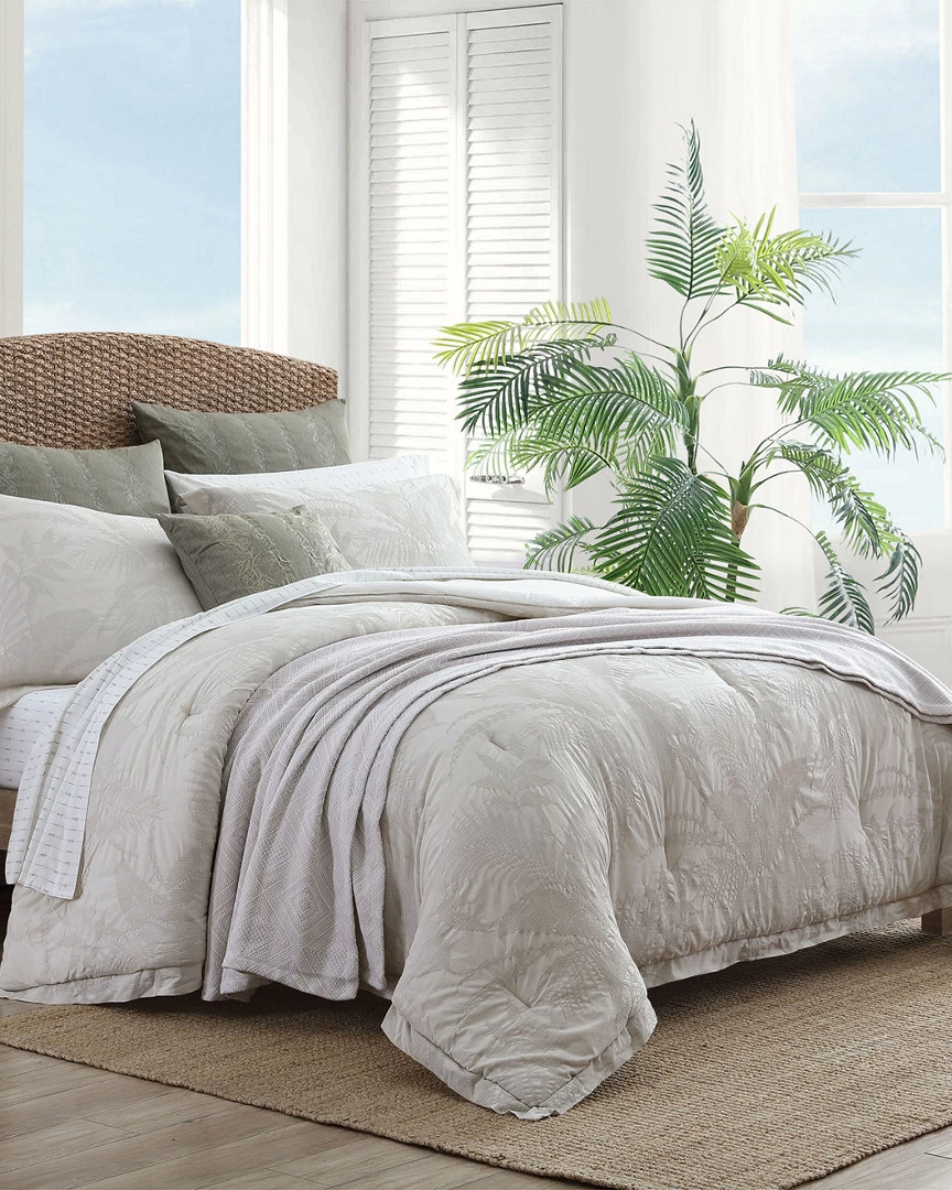 Tommy Bahama Abalone Grey Comforter/Sham Set Home Comforters & Quilts - Image 2